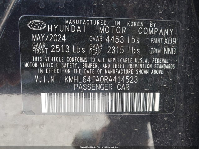 KMHL64JA0RA414523 Hyundai SONATA SEL