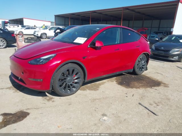 2022 TESLA MODEL Y 7SAYGDEF2NF323352 Photo 1