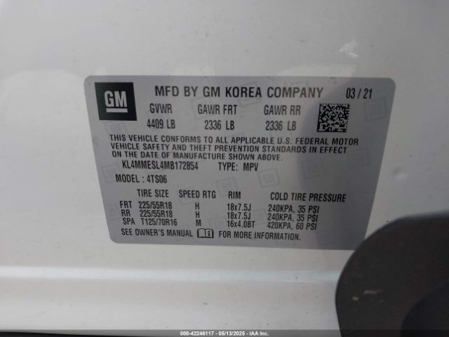 2021 BUICK ENCORE GX KL4MMESL4MB172854 Photo 8