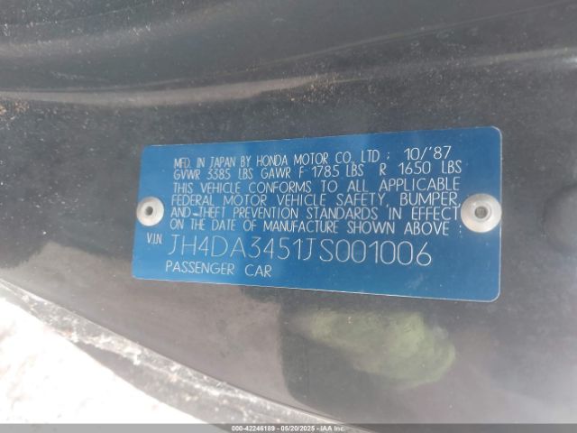 1988 ACURA INTEGRA JH4DA3451JS001006 Photo 8