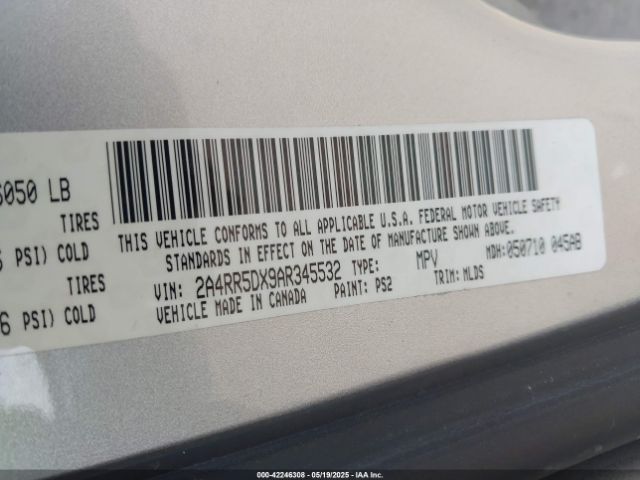 2010 CHRYSLER TOWN & COUNTRY 2A4RR5DX9AR345532 Photo 8