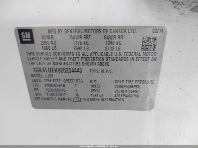 2GKALUEK8E6254443 GMC Terrain Denali