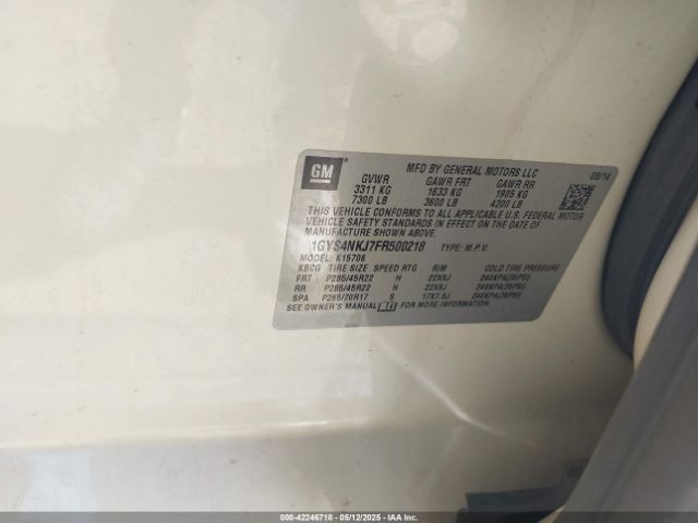 2015 CADILLAC ESCALADE 1GYS4NKJ7FR500218 Photo 8