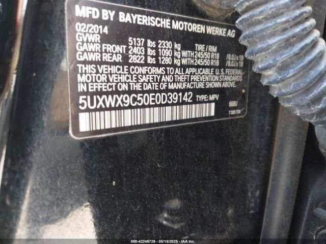 5UXWX9C50E0D39142 BMW X3 Xdrive28i