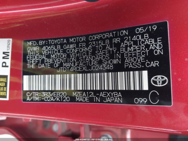 JTDT4RCEXLJ024348 Toyota m20-fks