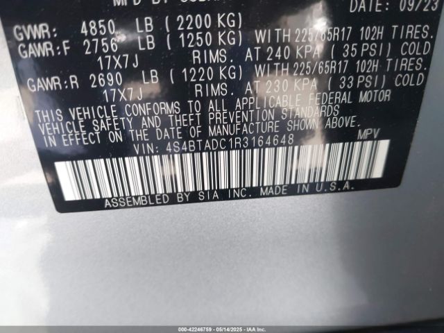 2024 SUBARU OUTBACK 4S4BTADC1R3164648 Photo 8