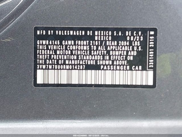 3VW7M7BU0RM014287 Volkswagen Jetta 1.5t Se