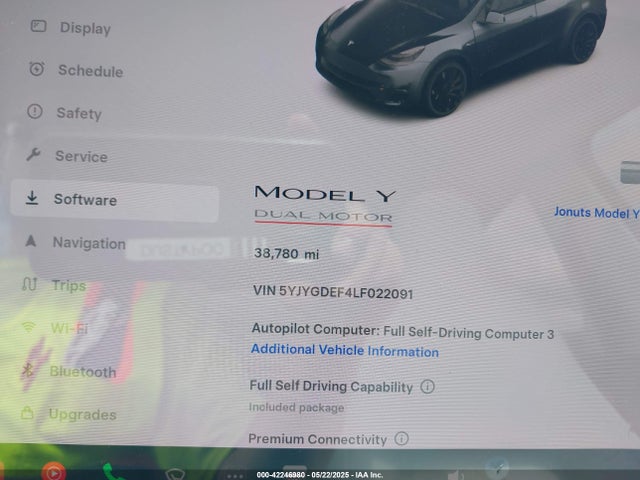 2020 TESLA MODEL Y 5YJYGDEF4LF022091 Photo 6