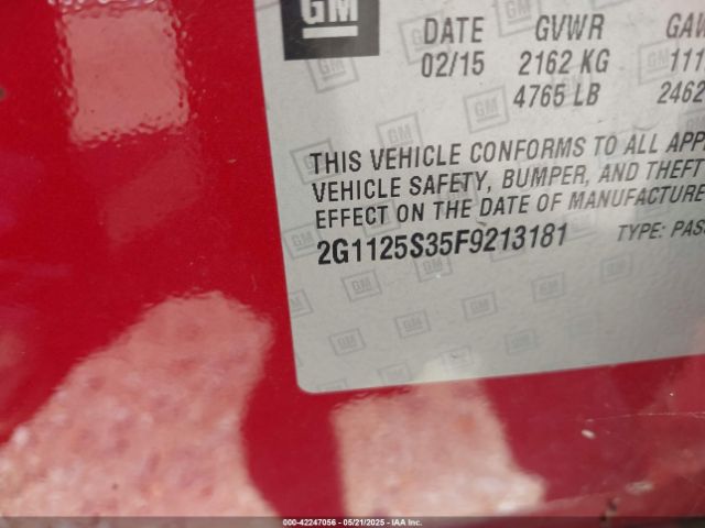 2G1125S35F9213181 Chevrolet Impala 2lt