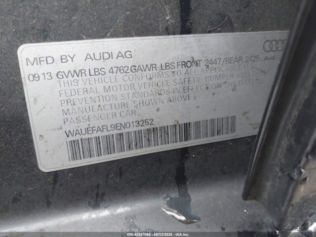 WAUEFAFL9EN013252 Audi A4 2.0t Premium