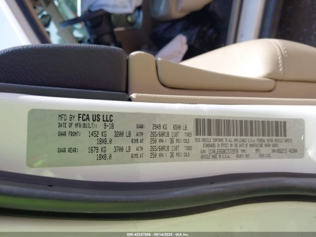 2019 JEEP GRAND CHEROKEE 1C4RJEBG8KC572978 Photo 8