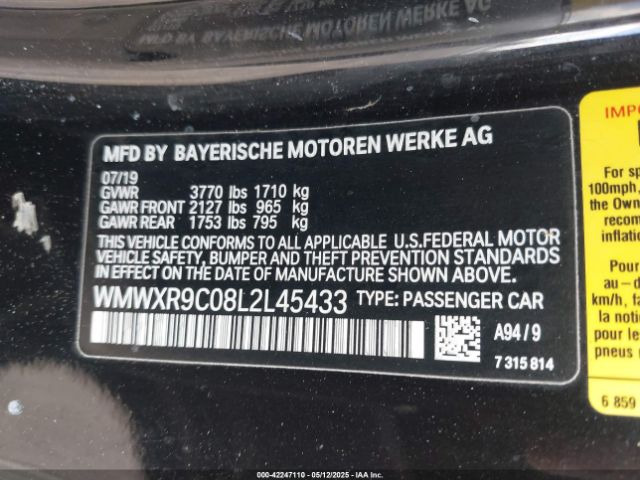 2020 MINI HARDTOP WMWXR9C08L2L45433 Photo 8
