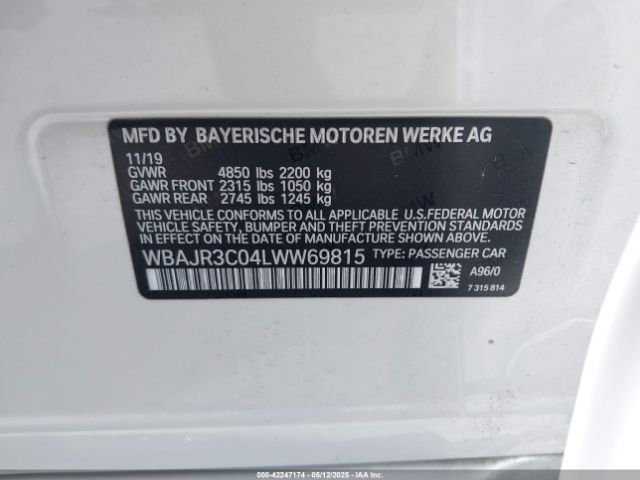 WBAJR3C04LWW69815 BMW 530I