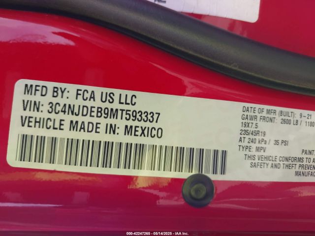 2021 JEEP COMPASS 3C4NJDEB9MT593337 Photo 8