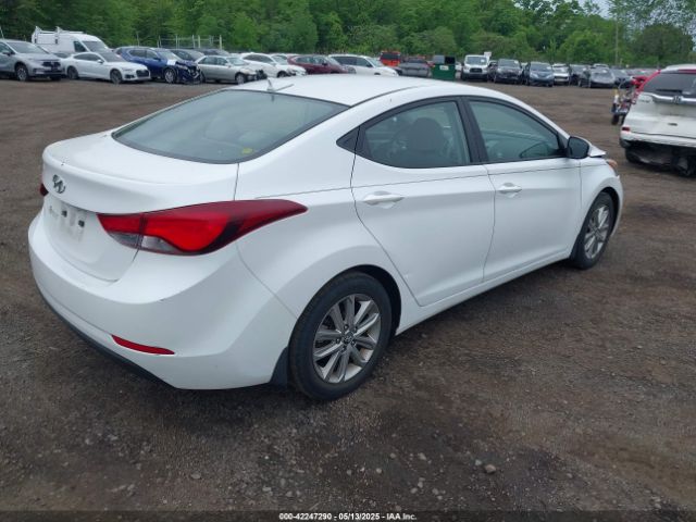 5NPDH4AE6GH727314 Hyundai ELANTRA SE