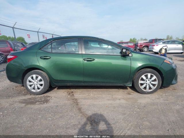 2T1BURHEXGC676991 Toyota COROLLA LE