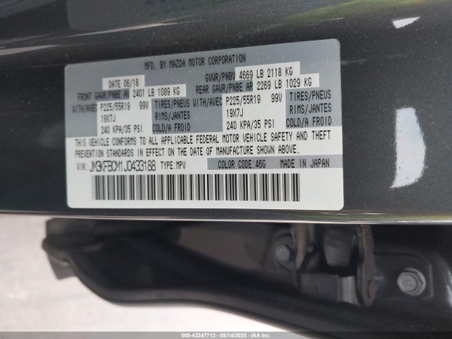 JM3KFBCM1J0433188 Mazda py cylinder deactivation