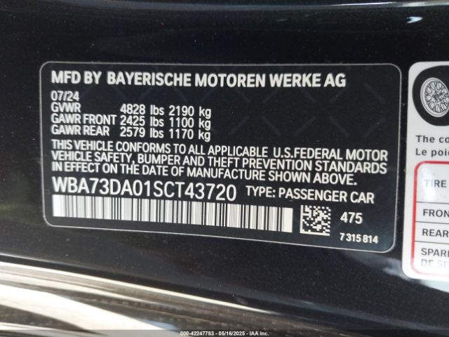 WBA73DA01SCT43720 BMW M440I