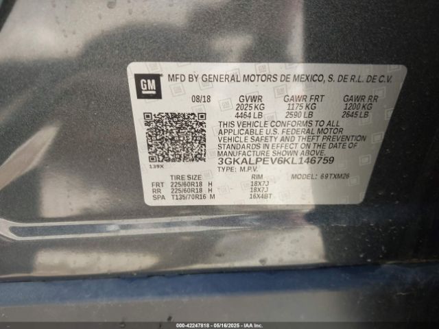3GKALPEV6KL146759 GMC Terrain Slt