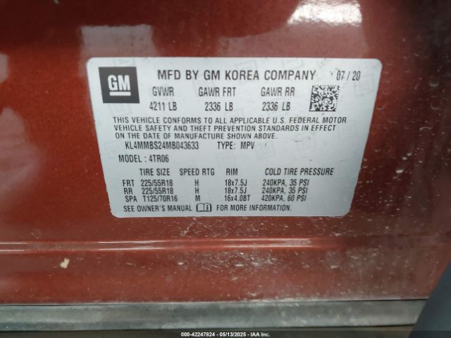 2021 BUICK ENCORE GX KL4MMBS24MB043633 Photo 8