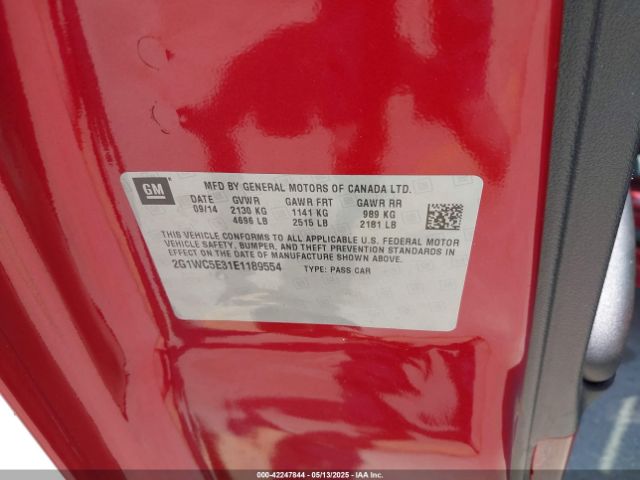 2G1WC5E31E1189554 Chevrolet Impala Limited Ltz