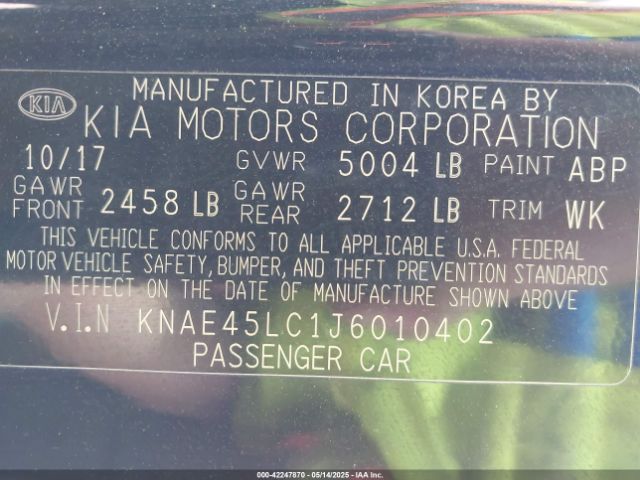 2018 KIA STINGER KNAE45LC1J6010402 Photo 8