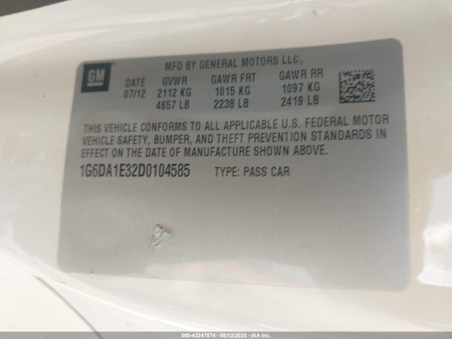 2013 CADILLAC CTS 1G6DA1E32D0104585 Photo 8