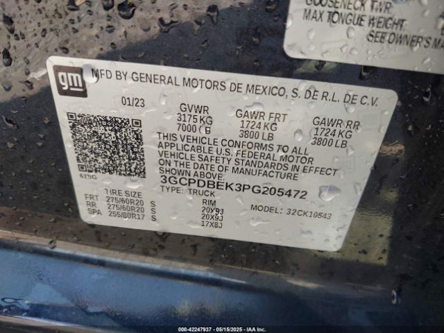 2023 CHEVROLET SILVERADO 1500 3GCPDBEK3PG205472 Photo 8