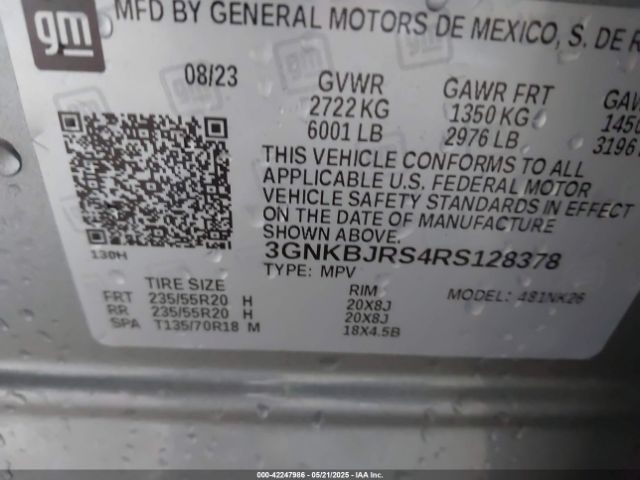2024 CHEVROLET BLAZER 3GNKBJRS4RS128378 Photo 8