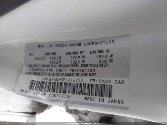 JM1BPAKM3P1616743 Mazda pyukd