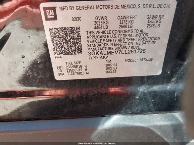 2020 GMC TERRAIN 3GKALMEV7LL261726 Photo 8