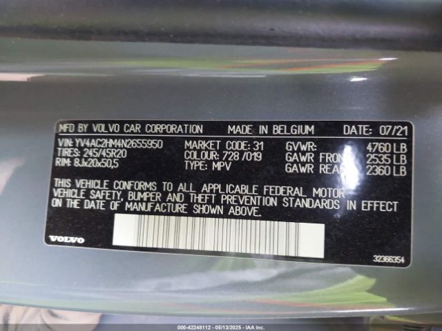 2022 VOLVO XC40 YV4AC2HM4N2655950 Photo 8