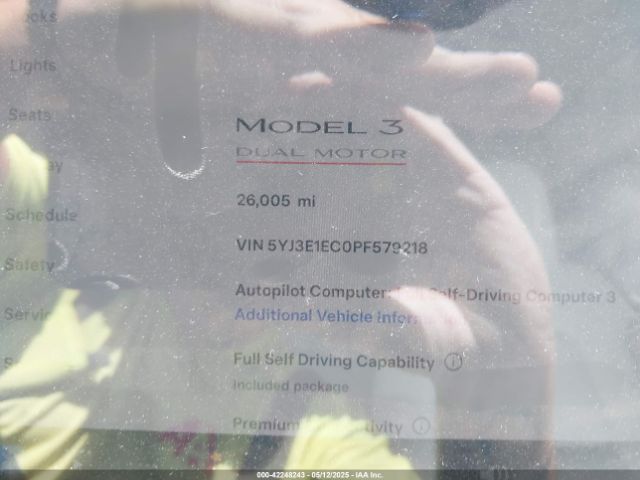 5YJ3E1EC0PF579218 Tesla 2023