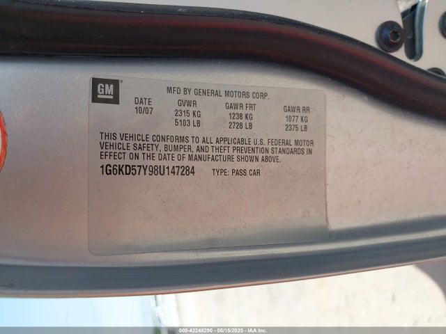 2008 CADILLAC DTS 1G6KD57Y98U147284 Photo 8