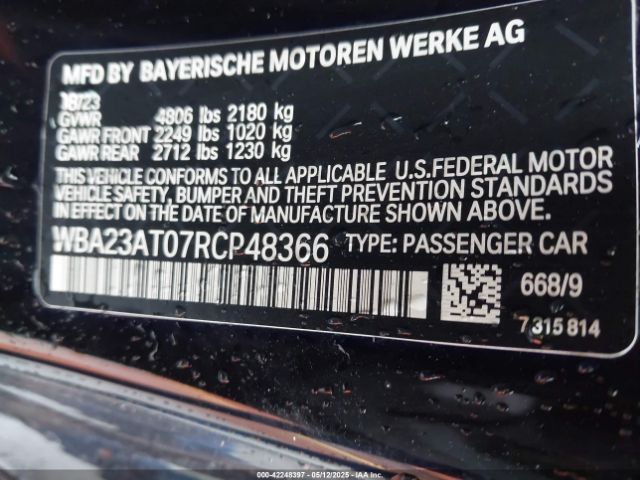 WBA23AT07RCP48366 BMW 4 Series 430i