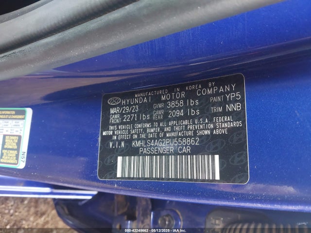 KMHLS4AG2PU558862 Hyundai mpi nu pe