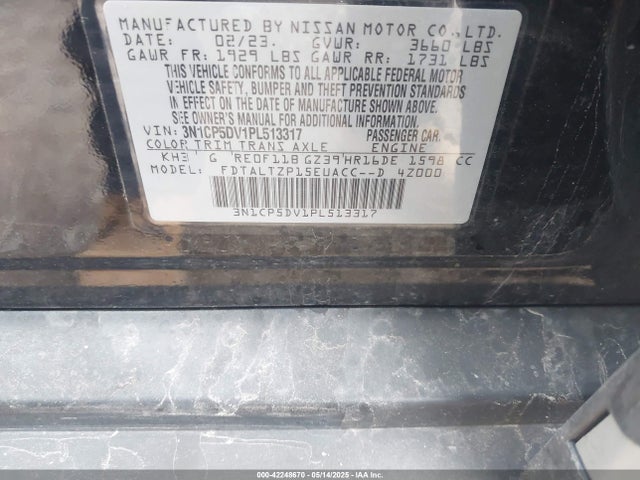 Nissan Kicks Sr Xtronic Cvt 2023 3N1CP5DV1PL513317 Image 9