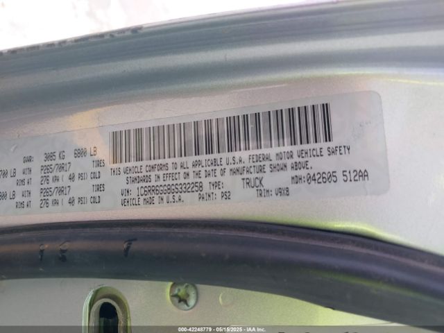 1C6RR6GG8GS332258 RAM 1500 Slt