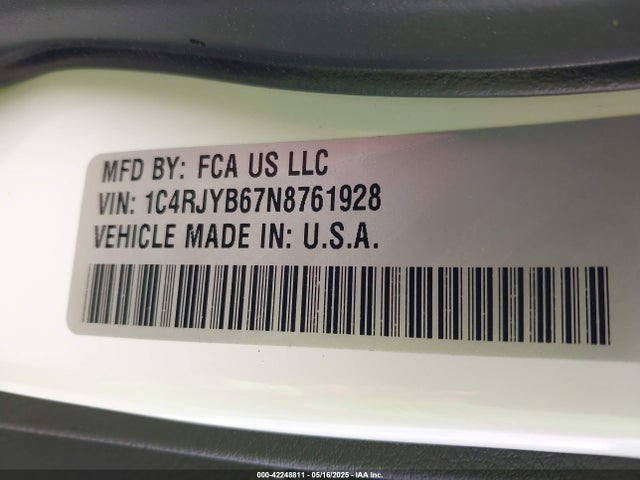 1C4RJYB67N8761928 Jeep 2022