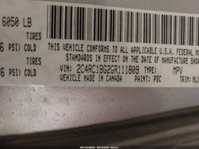 2016 CHRYSLER TOWN & COUNTRY 2C4RC1BG2GR111809 Photo 8