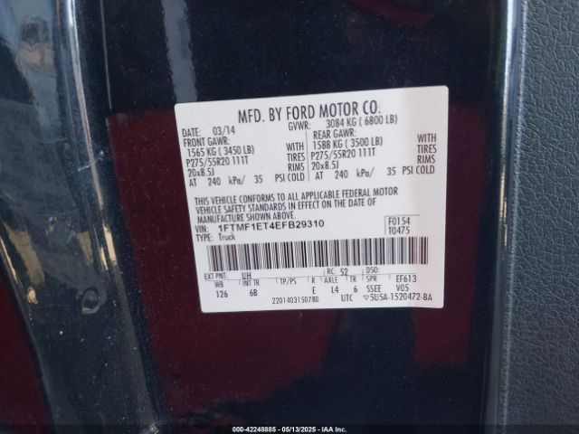 1FTMF1ET4EFB29310 Ford 2014