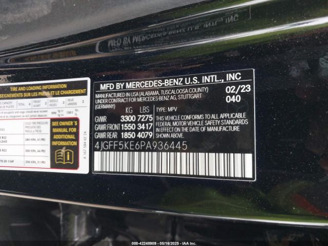 2023 MERCEDES-BENZ GLS 450 4JGFF5KE6PA936445 Photo 8