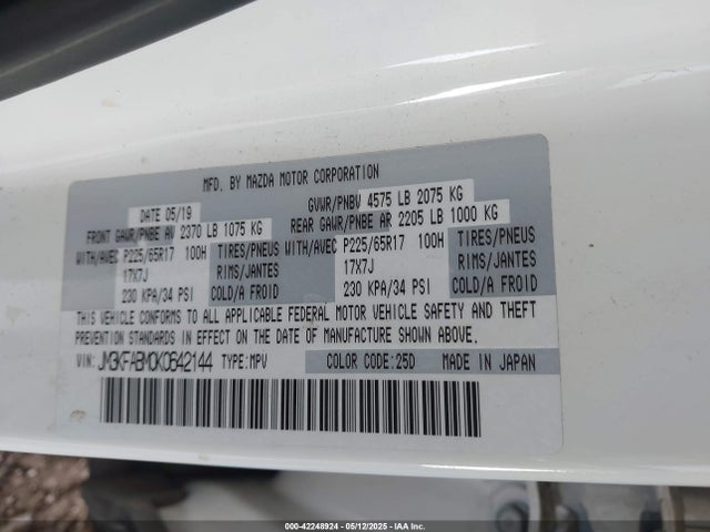 JM3KFABM0K0642144 Mazda py cylinder deactivation