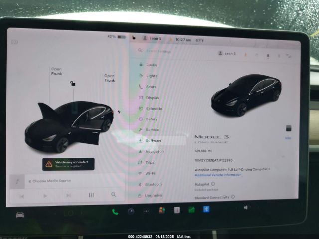 5YJ3E1EA7JF122976 Tesla Model 3 Long Range/mid Range