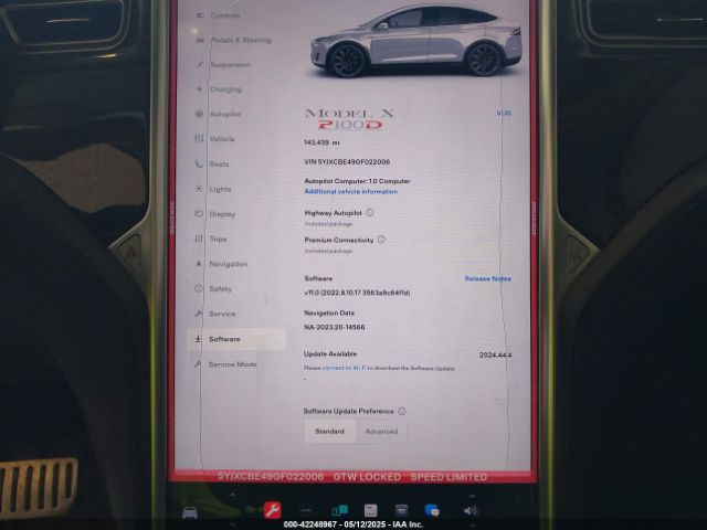 2016 TESLA MODEL X 5YJXCBE49GF022006 Photo 6