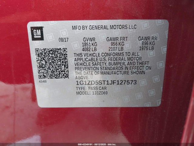 Chevrolet MALIBU LT 2018 1G1ZD5ST1JF127573 Image 9