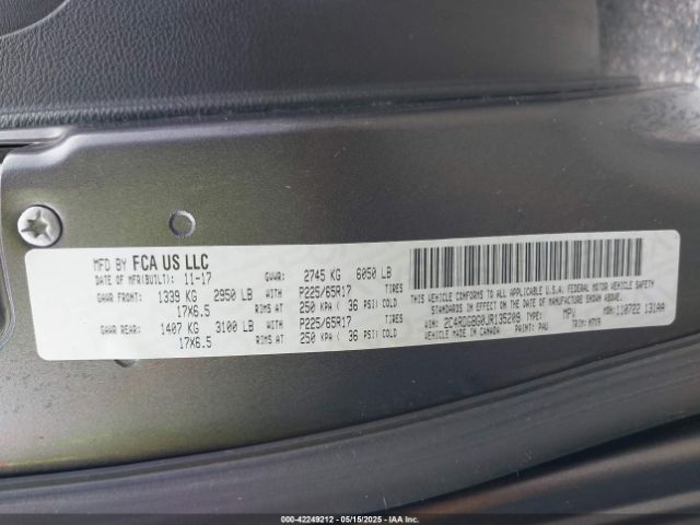 2018 DODGE GRAND CARAVAN 2C4RDGBG0JR135209 Photo 8