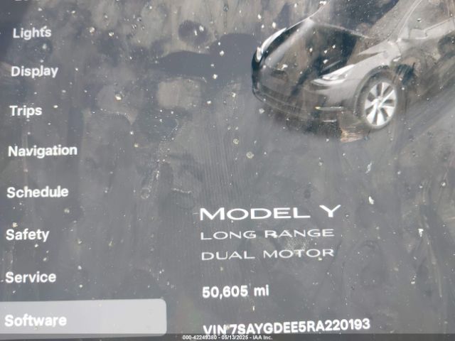 7SAYGDEE5RA220193 Tesla Model Y Long Range Dual Motor All-wheel Drive