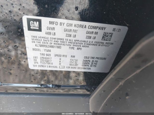 2022 CHEVROLET TRAILBLAZER KL79MRSL5NB017683 Photo 8