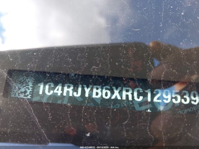 1C4RJYB6XRC129539 Jeep Grand Cherokee 4xe